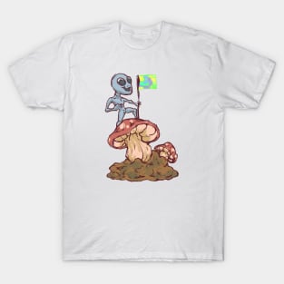 lord alien colombus discovered a new world T-Shirt